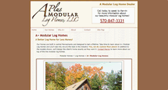 Desktop Screenshot of aplusmodularloghomes.com